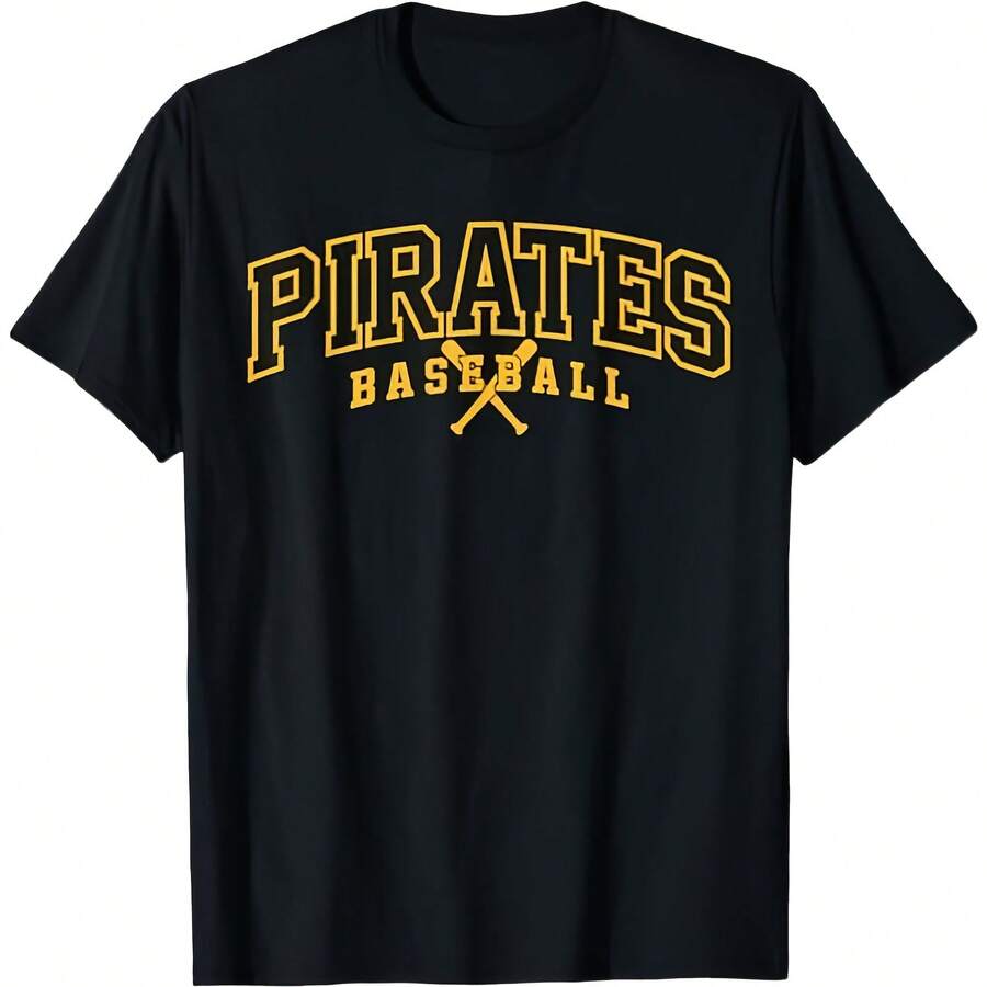 Pittsburg Pirates Baseball  T-Shirt - 黑色3 - 查看 1