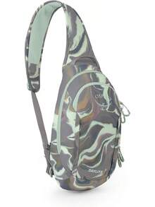 Valentine's Day Bolsas Gift Osprey Daylite Shoulder Sling Bag – Compact Crossbody Backpack For Everyday Carry, Festivals, And Lightweight Travel - 欣快流動印花/聲波灰 - 查看 12