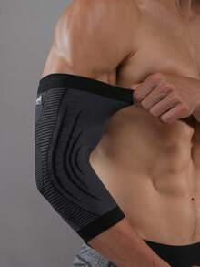 JINGBA SUPPORT 1 Pc Breathable Compression Elbow Support Sleeve For Basketball & Weightlifting For Women Men - Black - View 8