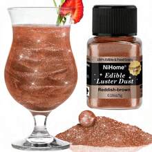 可食用闪光粉亮片珠光粉食品装饰撒粉，适用于饮料、葡萄酒、蛋糕、糖果、甜点、烘焙店、餐厅、素食 - 彩色 - 查看 19