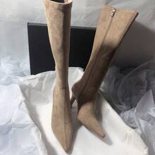 Women Over-The-Knee Boots - Brown - View 6