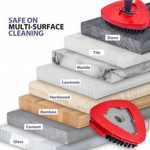 4-Pack High-Performance Spin Mop Replacement Heads – 40% More Absorbent Microfiber Pads For 1-Tank Mop Systems - 2 Scrub Brush Heads - View 7