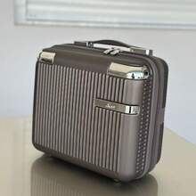 Carry-On Luggage Kit + Toiletry Bag, High Quality, 4 Double Wheels 360 Degree Rotation/ Travel Suitcase - Cà phê nâu - Xem 8