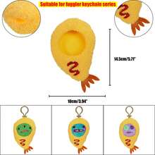 毛绒钥匙扣 搞笑 Fuggler 丑牙怪兽 Fuggler 儿童毛绒玩具 尼德尔先生 贪婪的咧嘴笑的傻瓜 可爱毛绒收藏背包吊坠