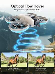 AXNEN 2026 Upgraded E69 Drone With Dual Cameras, Equipped With FPV Transmitter Remote Control, Speed Adjustment, Optical Flow Hovering, Cool Lighting, Headless Mode, One-Key 360° Flip, Easy For Beginners - Perfect Gift For Halloween And Christmas.