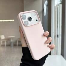 New Magnetic Liquid Phone Case For IPhone 17 Pro Max, Compatible With IPhone 17 Pro, Unisex, Daily Phone Case, Protective Phone Case, IPhone Protective Case, Candy Color Phone Case, Minimalist Phone Case, Shock-Absorbing Structure, Precise Fit Shell, Technology-Oriented Consumer, Usage Scenario/O - 白色 - 查看 1