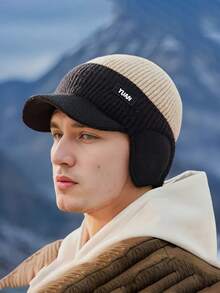 Ultimate Winter Warm Knit Hat Beanie With Brim & Ear Flaps - Super Soft Thermal Lined, Windproof & Water-Resistant Unisex Cap For Men & Women - Perfect For Outdoor Skiing, Hiking, Trekking & Daily Urban Fashion - Made With Premium Merino Wool