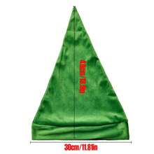 1pc/2pcs Fleece Hat, Can Be Matched With Elf Ears, Available In Green And Red, Suitable For Holiday Party Costumes Such As Christmas And Halloween Storybook Character Costume For Adults - Multicolor - View 6