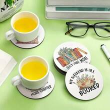 8 piezas/Set de posavasos de madera, adecuados para varios espacios comerciales, sala de estar, cocina, comedor, regalo, 1 set de 8 piezas, 200 sets de 1600 piezas - Multicolor - Ver 3