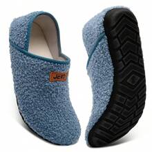 Comfortable Home Slippers, Suitable For Men And Women Indoor Wear, Travel Slippers, Comfortable Non-Slip Sock Slippers, Soft Material, Suitable For Home, Bedroom, Yoga And Travel Use - 灰藍 - 查看 3