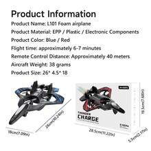 AXNEN L101 Remote Control Drone Toy, Glider/Fighter Plane Toy, Adjustable Speed, Headless Mode, Colorful Lights, Perfect Gift For Halloween And Christmas