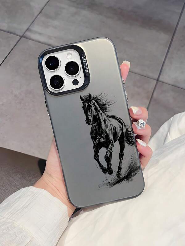 Horse Pattern Print Phone Case Compatible With IPhone & Galaxy