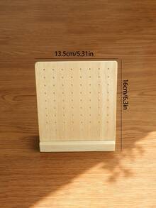 1PC/2PCS Giá treo trưng bày bông tai mini phong cách vintage màu gỗ óc chó, giá treo trang sức đứng sáng tạo bằng gỗ, giá lưu trữ bông tai - Nhiều màu - Xem 14