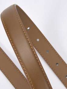 1/2pcs Retro Women's Letter Smooth Buckle Strap, Alloy Buckle Business Casual Multifunctional Slim Decoration Strap, Suitable For Gift Giving And Daily Commuting Wear