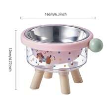 1个高品质宠物碗，防滑防溢猫狗碗，适合客厅、阳台、花园等场所的小型猫狗使用。