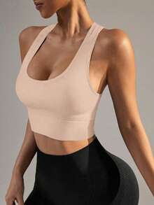 Yefecy Sutiene sport pentru femei, cu susținere ridicată, cu căptușeală fără cusături, pentru yoga, sală de sport, alergare și antrenament