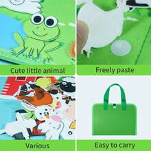 Foldable Farm Animals Felt Storyboard Set, Kindergarten Storytelling Early Education Interactive Game Kit, Car Airplane Travel Toys, Birthday Gift - Early Education Toys - View 8