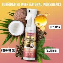 Goiple 450°F 热防护及紫外线防护喷雾，热防护精华液，有效抵御直板夹、卷发棒和吹风机的高温损伤，蕴含椰子油，滋润修护秀发，提升秀发健康、柔顺和光泽，适用于卷发、波浪发、直发及假发（100毫升/200毫升/300毫升） - 紅色 - 查看 8