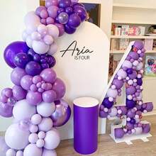 Purple Balloons 5/10/12/18 Inch Purple Thick Latex Balloon Arch Kit For Birthday Shower Party Gender Revealing Anniversary Graduation Wedding Bachelorette Party Decorations