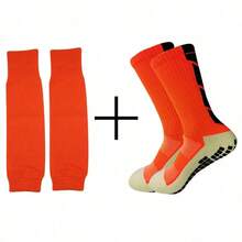 2 paires de chaussettes de sport de football anti-dérapantes multicolores, manches de jambe de course pour protéger efficacement les muscles du mollet contre les blessures - Multicolore - Voir 6