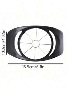 1pc Stainless Steel Apple Cutter & Corer - Multi-Functional Fruit Separator Tool With Ergonomic Handle For Outdoor Picnics, Camping, BBQs - Portable, Hygienic & Design For Fruit Prep, Bbq Essentials, Practical Kitchen Tool, 1pc Apple Pitter, Fruit Processing Aid,Apple, Pear, Removal Tool,Stainless Steel Flower Shaped Apple Cutter,  Fruit Cutter, Multifunction Fruit Corer & Divider, Household Kitchen Fruit Cutting Tool - 灰色 - 查看 7