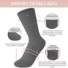 4 Pares de Calcetines de Yoga,calcetines antideslizantes para pilates,Ballet,Entrenamiento Descalzo,Baile,Fitness,Varios colores - Calcetines largos-Negro+Gris Oscuro+Gris+Blanco - Ver 4