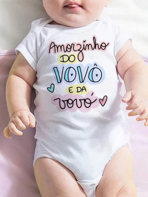 Body Bebê Frases Amorzinho Do Vovô E Da Vovó Presente
