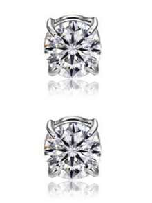 Pendientes de clip, pendientes magnéticos de circonita unisex