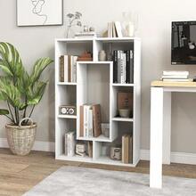 Bookshelf 35.5 Bookcase With 7 Cubes Geometric Display Shelf Wood Bookshelves And Bookcases Small Bookshelf With Storage Book Shelves For Bedroom Living Room Home Office White - trắng - Xem 4