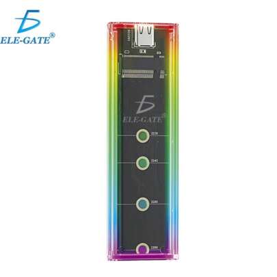 ELE-GATE Case Transparente con Luz RGB: Estilo y Elegancia para tu PC Gaming