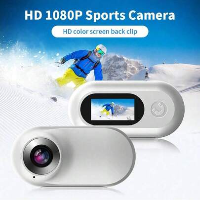 TOKQI Portable Mini High-Definition 1080P Action Camera,32GB Memory Card And Detachable Back Clip Included,Small Camera Wearable Safety Camera With EIS Stable Night Vision (Non WiFi) Audio And Video Recorder, Suitable For Outdoor Travel, Extreme Sports, Vlog, Shooting