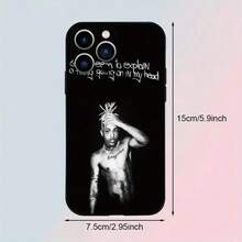 Esta funda para teléfono Rap Boy Xxx diseñada específicamente para iPhone presenta un exterior de TPU negro con un estilo de caricatura, es a prueba de golpes y muy duradera.Es adecuado para los modelos de iPhone de 11 a 16 Pro Max. - Negro - Ver 6