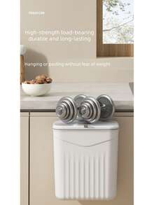 Wall-Mounted Trash Can, Large Capacity Garbage Bin For Home, Kitchen, Bathroom, Living Room With Lid