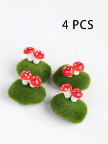 Miniature Simulation Mushroom Moss Stone, Suitable For Miniature Landscapes, Fairy Gardens, DIY Dollhouse Miniature Models As Decorative Materials, Very Suitable For Flower Pot Plants, Succulent Potted Plants, And Bonsai Decoration