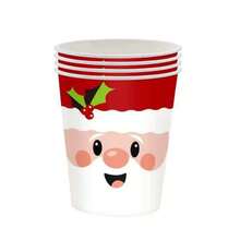 40/20/10 piezas Platos de papel navideños, platos de cena de 7/9 pulgadas con patrón de Papá Noel, vajilla para fiesta de Navidad, papel delgado impreso con cinturón navideño, platos y decoraciones de mesa navideños, suministros para fiestas festivas, vajilla navideña linda, adecuada para bodas, cenas de Navidad, fiestas, cumpleaños, picnics, barbacoas, Navidad, cocina, accesorios de cocina Navidad, decoraciones navideñas, pijamas navideños, regalos de Navidad, decoración navideña