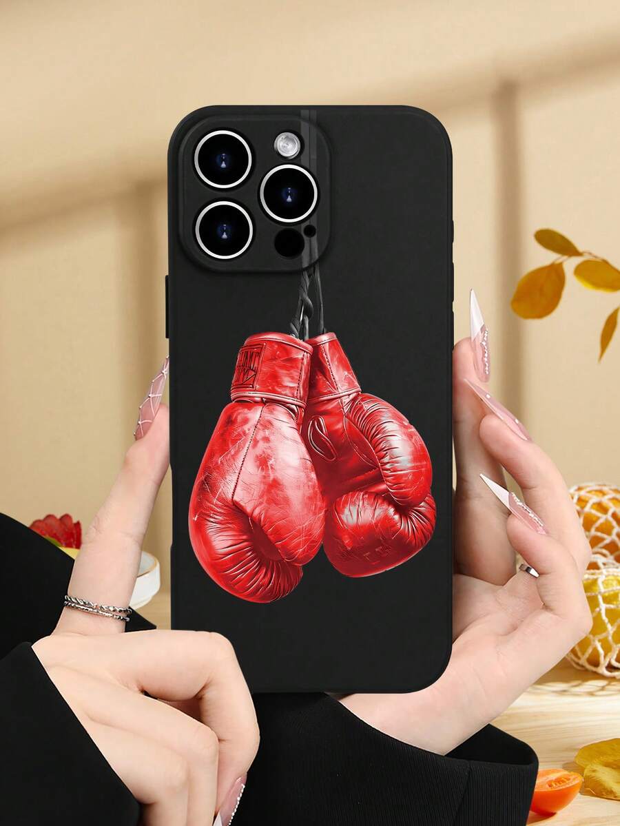 1PC Minimalist Pink Crown Phone Case Elegant Slim Shockproof Protective For Festival Gifts For Friends, Girlfriend, Boyfriend, Family Compatible With IPhone16/15/14/13/12/11/XS/XR/X/PLUS/PRO/PROMAX Comfortable Feeling Festival Gift For Friends, Girlfriend, Boyfriend, Family - 黑色 - 查看 1