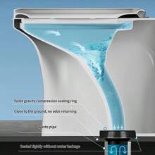 Toilet Flange With Polyethylene Gasket - Leak-Proof Toilet Seal, Fits 3" And 4" Drain Pipes, Easy Installation, Durable Plumbing Ring, Suitable For Toilet, Sink, Shower - Fits Standard Plumbing, Toilet Seat, Modern Design, Long-Lasting Seal, Leak-Proof