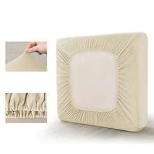 1PC Soft Velvet Sofa Cover Elastic Plain Sofa Seat Cushion Covers Pet-Friendly Removable Warm Couch Slipcovers Home Decor