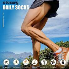 9 Pares Calcetines Deportivos para Hombre y Mujer, Calcetas Antideslizantes Duradero, Calcetines de Corte Bajo Transpirable, Tobilleros de Algodón, Algodon Transpirables - 1 - Ver 10