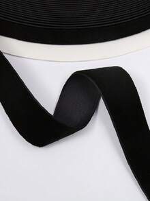 1 buah Pita Beludru 6/10/15/20/25/38mm Buatan Tangan untuk Dekorasi Pesta Pernikahan, Pembungkus Kado, dan Hiasan Rambut DIY - Hitam - View 2