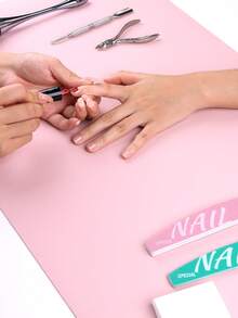 2 Pieces Set Washable Nail Table Mat & Foldable Desk Mat - Soft PU Leather Nail Armrest Cushion, Suitable For Nail Salons, Studios, And Home DIY Use (24*30cm + 30*60cm) - Multicolor - View 7