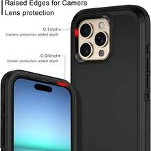 Suitable 17/16/15/14/13 Series Three-Layer Thickened Heavy-Duty Protective Case, Heavy-Duty Anti-Fall Full-Body Strong Shockproof Three-Layer Sturdy Protective Mobile Phone Case, 3-In-1 Sturdy And Durable Protective Case, Halloween, Christmas, Easter And Thanksgiving, Perfect Male/Girlfriend Holiday And Birthday Gift Selection - Light Blue - 查看 7