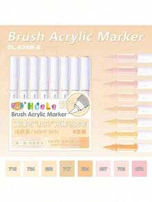 Marcadores de pintura acrílica recién actualizados, primer lanzamiento en línea. Tinta talla grande espesa, flujo talla grande suave, selección de colores talla grande completa. Adecuado para manualidades y suministros artísticos, se puede usar en plástico, vidrio, metal, bambú, lienzo, piedras, cerámica y textiles para manualidades, también adecuado para pintura artística profesional. Un regalo ideal para amigos y familiares.