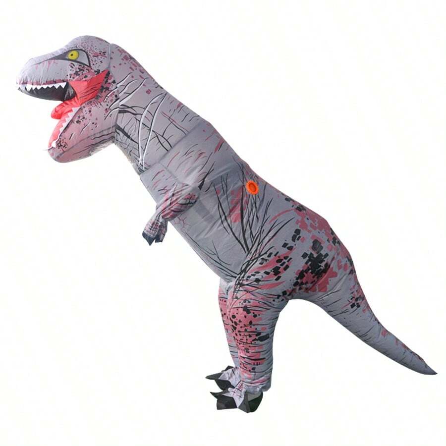 Inflatable Tyrannosaurus Rex Costume Suitable For 1.5-2m Height, Adult Dinosaur Inflatable Costume For Sports Events, Dinosaur Inflatable Costume Prop Ride-On Dinosaur - Gray Tyrannosaurus - View 1