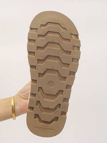 1 Pair Thick Sole Thermal Lined Warm Snow Boots For Teens, Suitable For Indoor And Outdoor Wear, Anti-Slip, Casual, Autumn/Winter