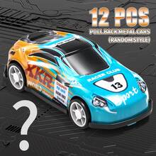 12 Pcs Metal Pull Back Race Cars Boy Toys, With Storage Boxs, For 3 4 5 6 7 8 Year Olds, Vehicles Bulk Stuffers Party Favors Multiple Styles Race Cars,Teacher Treasure Prize Box Toys For Boys Girls 1-6 Ages Birthday Gifts Toddlers - 12Pcs - View 6