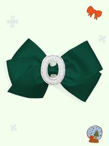 1pc 5-Inch 26pcs A-Z Pearl Letter Personalized Hair Clip For Girls, Ponytail Holder, Suitable For Holiday Party, School Graduation, First Day Of School, Classroom - Dark Green - View 33
