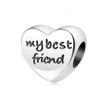 1 pièce Pendentif DIY en argent sterling S925 minimaliste avec zircone, cœur creux, arbre de vie, ailes d'ange, empreinte de patte. Convient pour le port quotidien des femmes/filles, cadeau d'anniversaire/fête