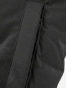 Women's Warm Lined Stand Collar Winter Jacket With Pockets, Zipper Design, Comfortable And Warm, Suitable For Daily Wear, Work, Travel, Running, Casual, Office, Fitness And Outdoor Activities - Black - View 3