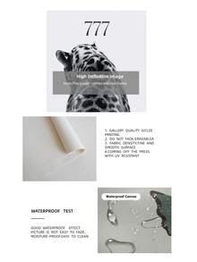 1/3pcs Frameless Black White Wall Art Set, Modern Chic Apartment Decor, 777 Leopard Print, Bold Typography Poster, Stockholm Skateboard Print For Room, Dorm, Party Gift Room Decor, - Multicolor - View 9